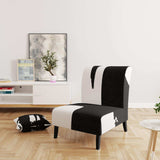 Black & White Crossing Paths II Modern Accent Chair