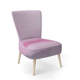 Pink Abstract Watercolor Shabby Chic Accent Chair