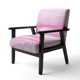 Pink Abstract Watercolor Shabby Chic Accent Chair