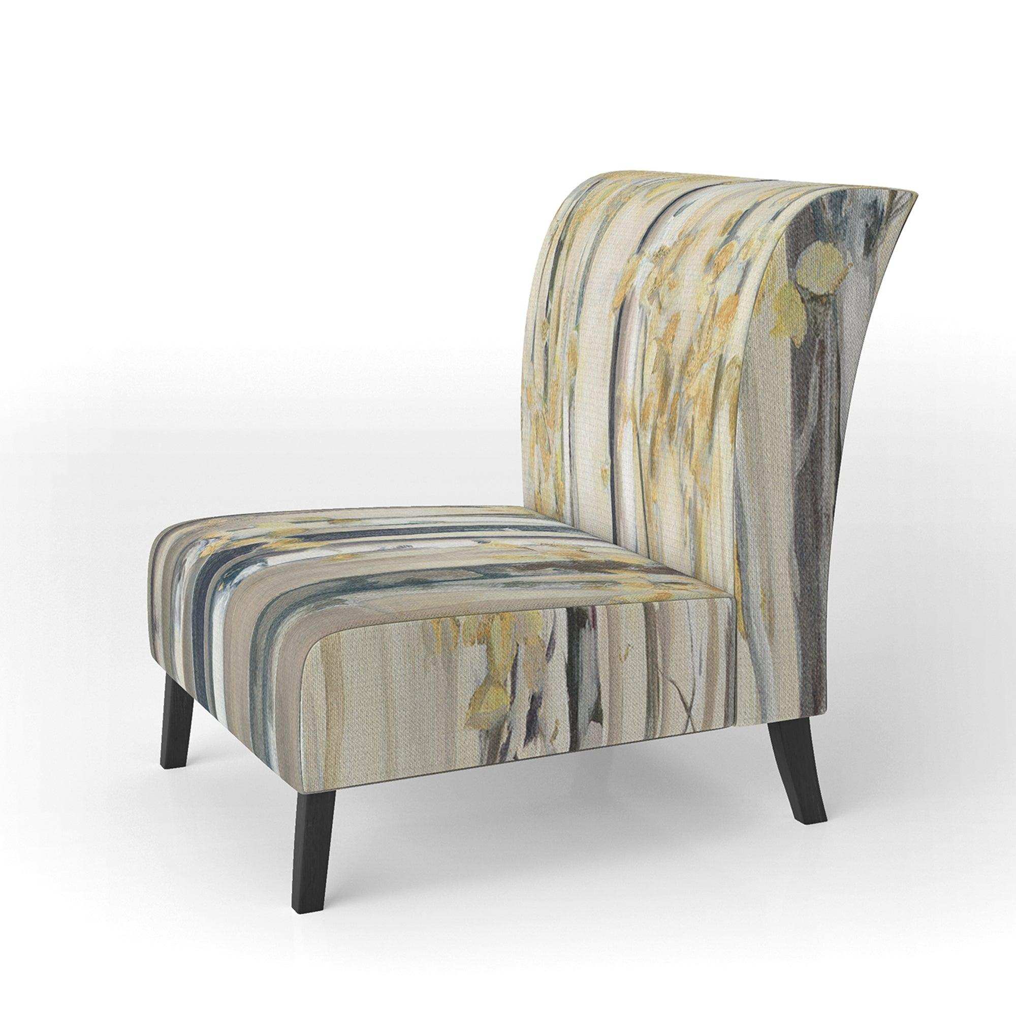 Golden Birch Forest I Landscapes Accent Chair