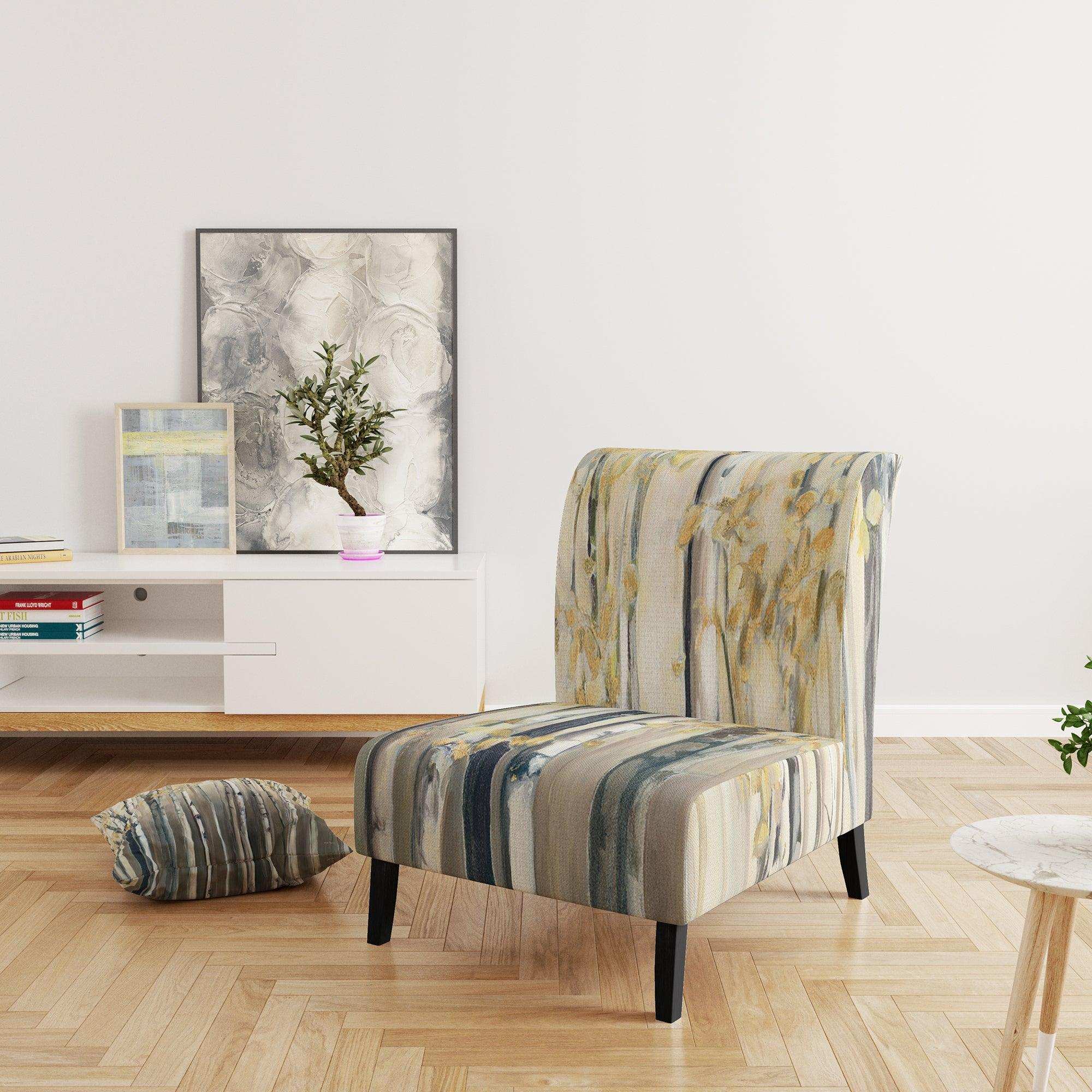 Golden Birch Forest I Landscapes Accent Chair
