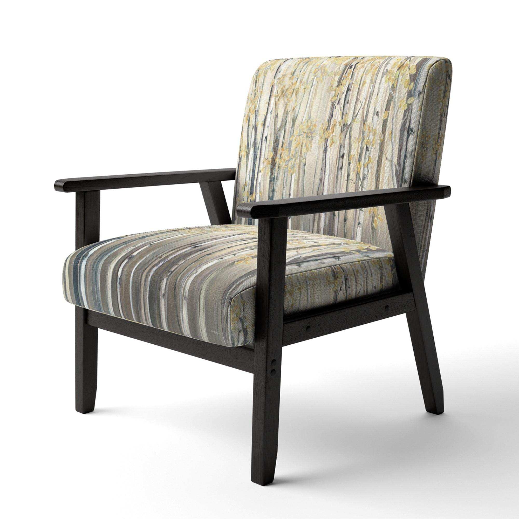 Golden Birch Forest I Landscapes Accent Chair