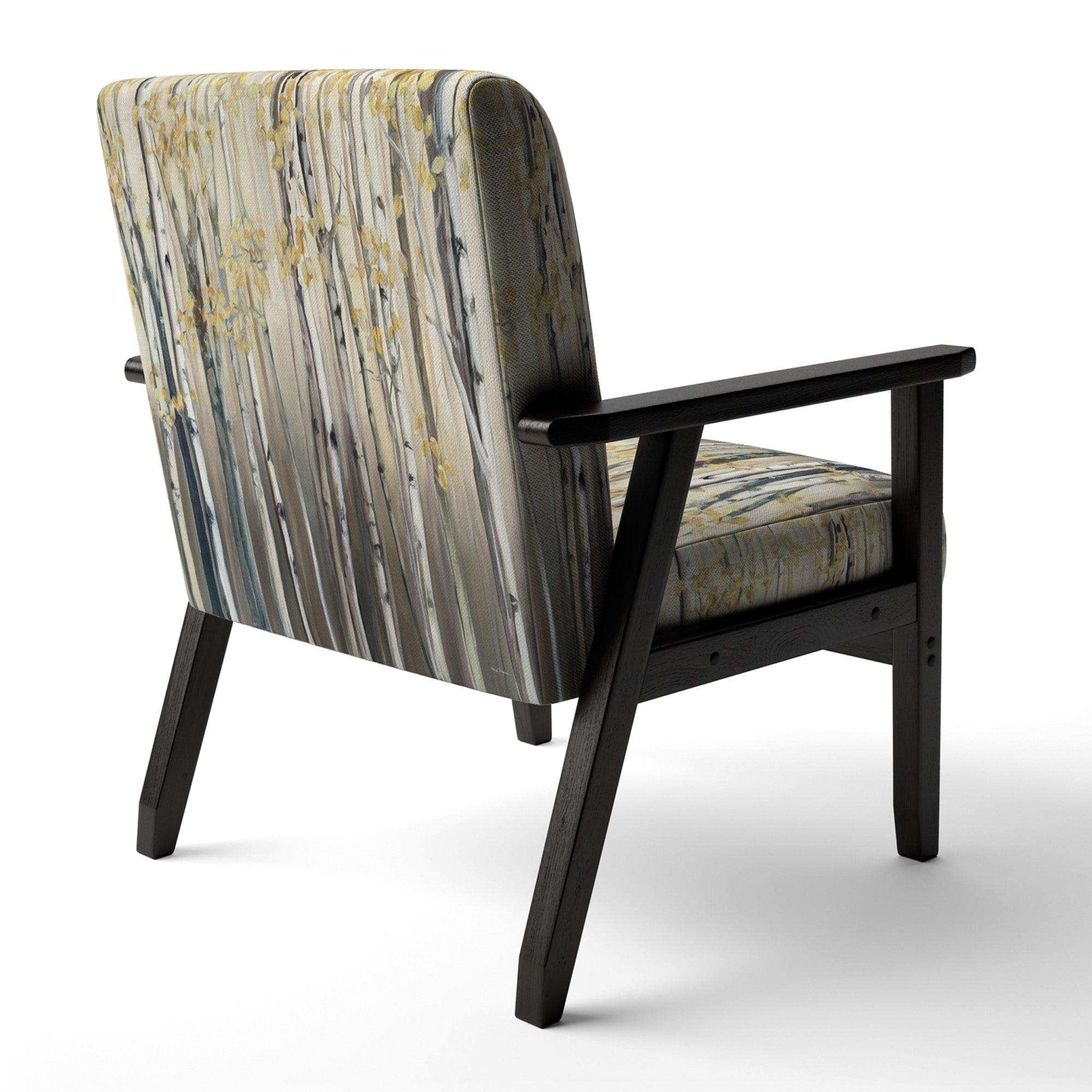 Golden Birch Forest I Landscapes Accent Chair