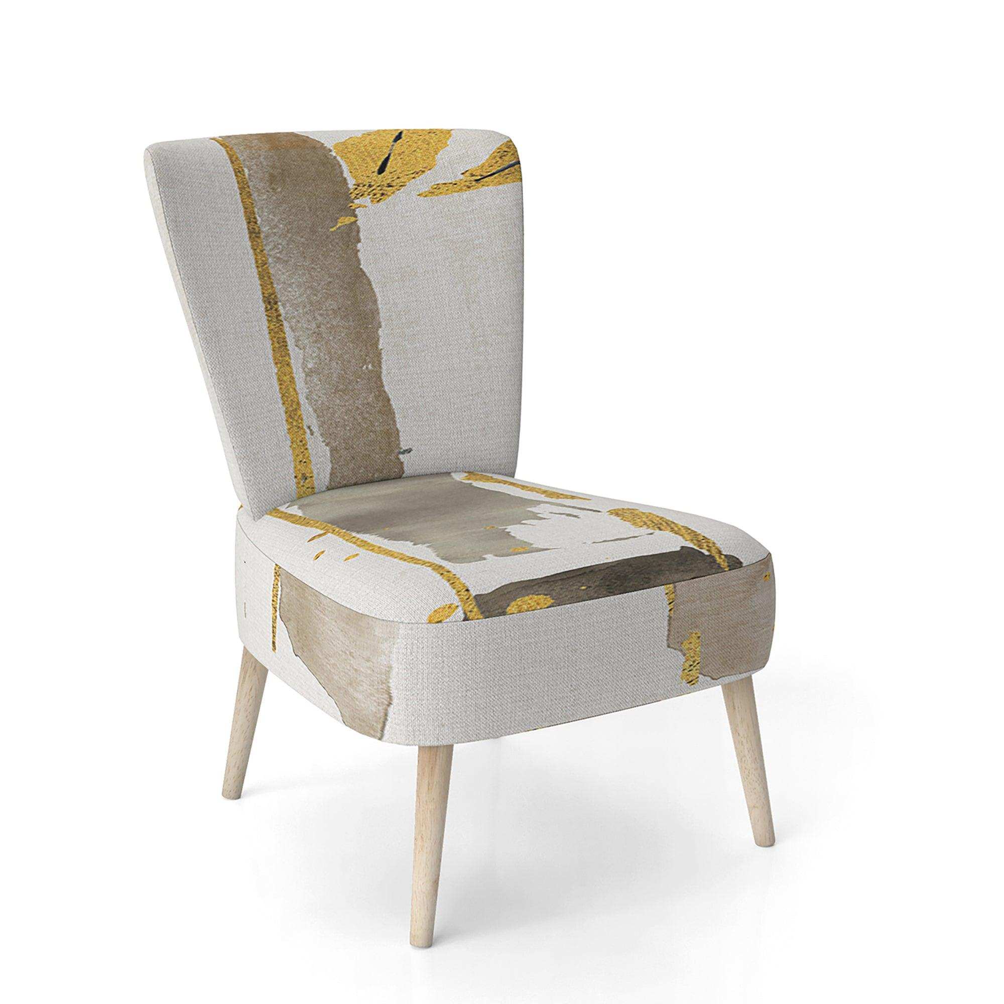Golden Birch Forest VI Modern Accent Chair