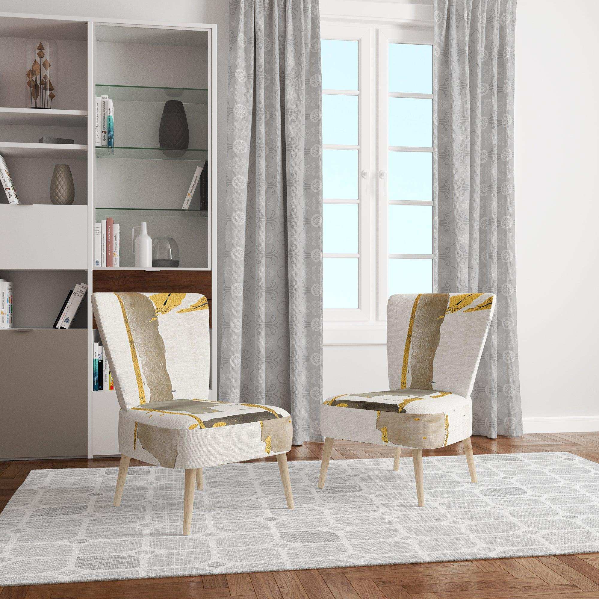 Golden Birch Forest VI Modern Accent Chair