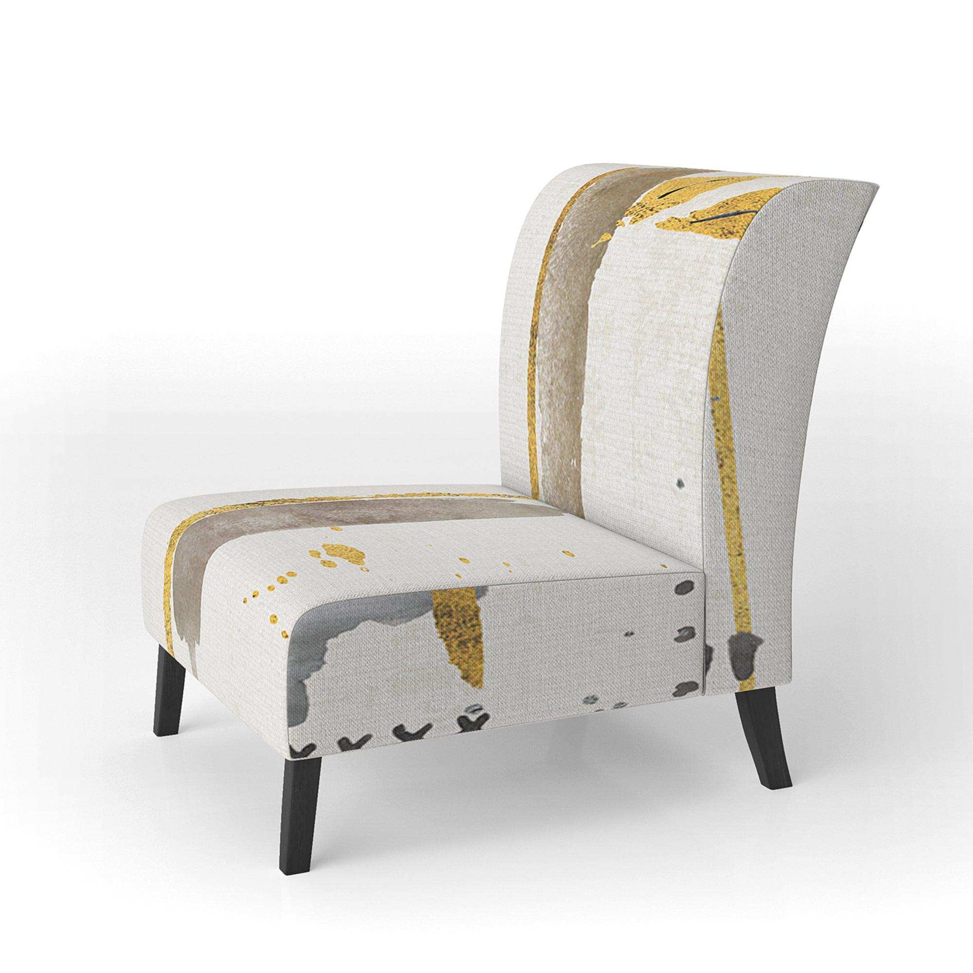 Golden Birch Forest VI Modern Accent Chair