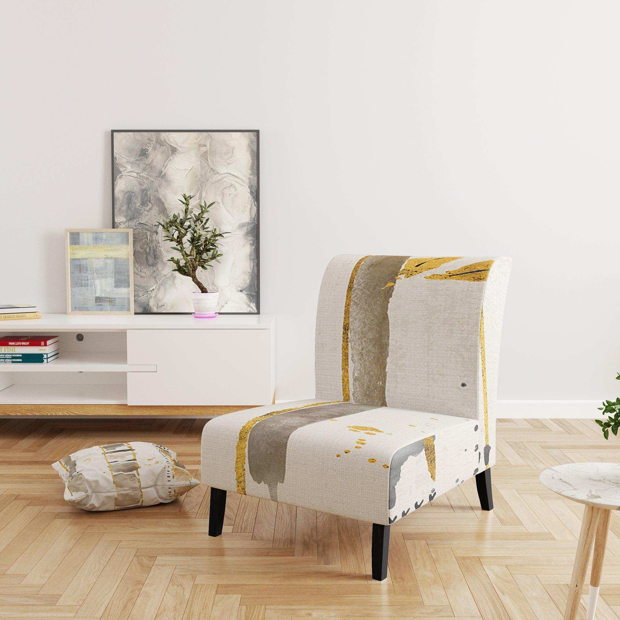 Golden Birch Forest VI Modern Accent Chair