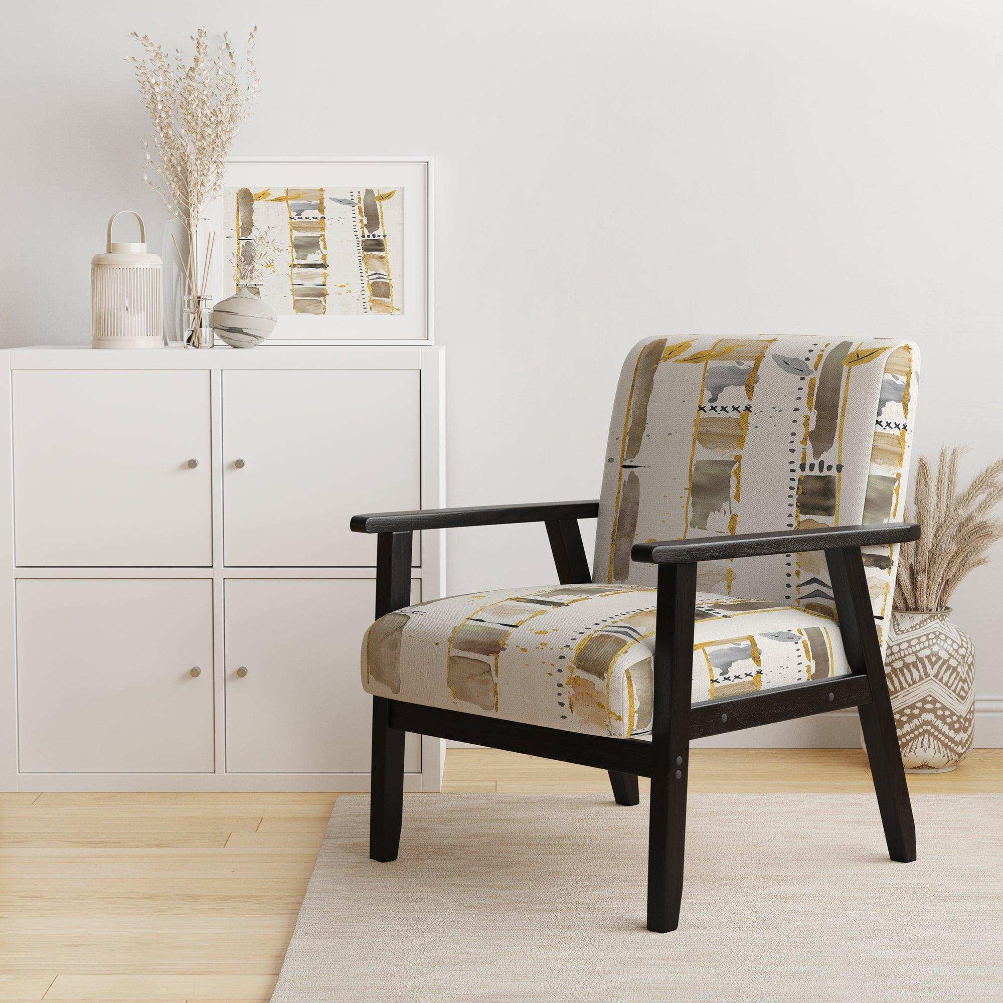Golden Birch Forest VI Modern Accent Chair