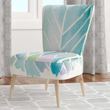 Watercolor Geometric Swatch Element IV Mid-Century Accent Chair