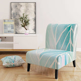 Watercolor Geometric Swatch Element IV Mid-Century Accent Chair