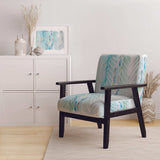 Watercolor Geometric Swatch Element IV Mid-Century Accent Chair