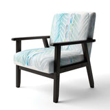 Watercolor Geometric Swatch Element IV Mid-Century Accent Chair