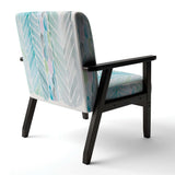 Watercolor Geometric Swatch Element IV Mid-Century Accent Chair