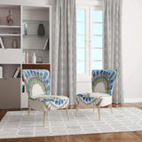 Modern Gold Timetable II Mid-Century Accent Chair