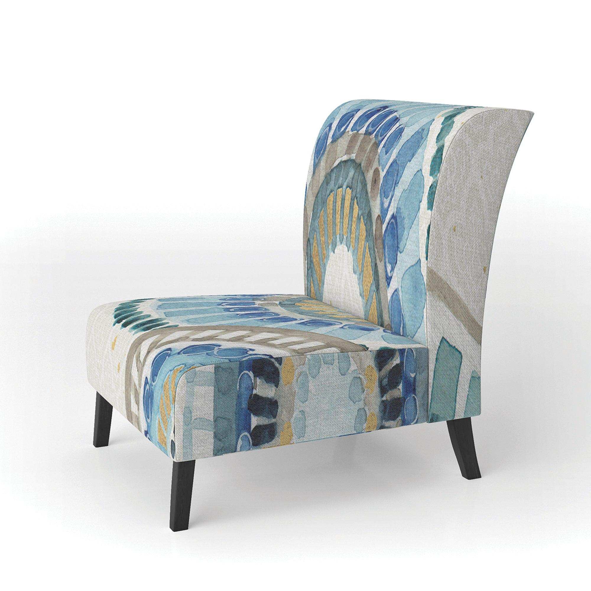 Modern Gold Timetable II Mid-Century Accent Chair