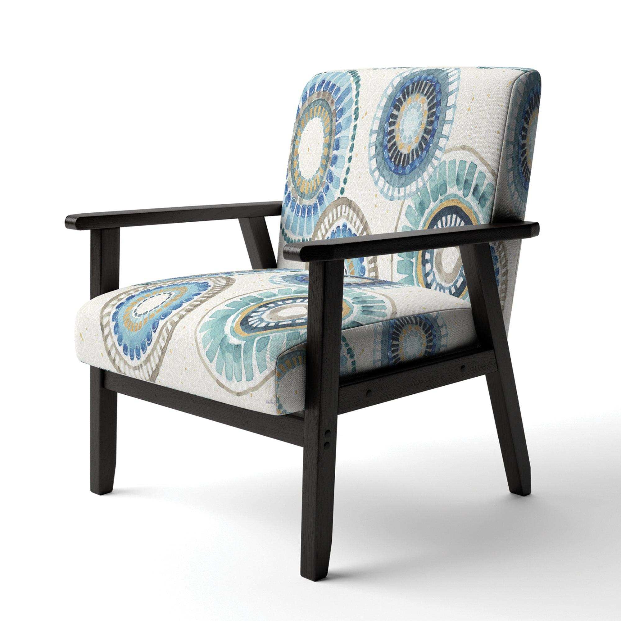 Modern Gold Timetable II Mid-Century Accent Chair