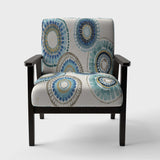 Modern Gold Timetable II Mid-Century Accent Chair