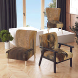 Into the Wild Gold Buffalo Modern Farmhouse Accent Chair