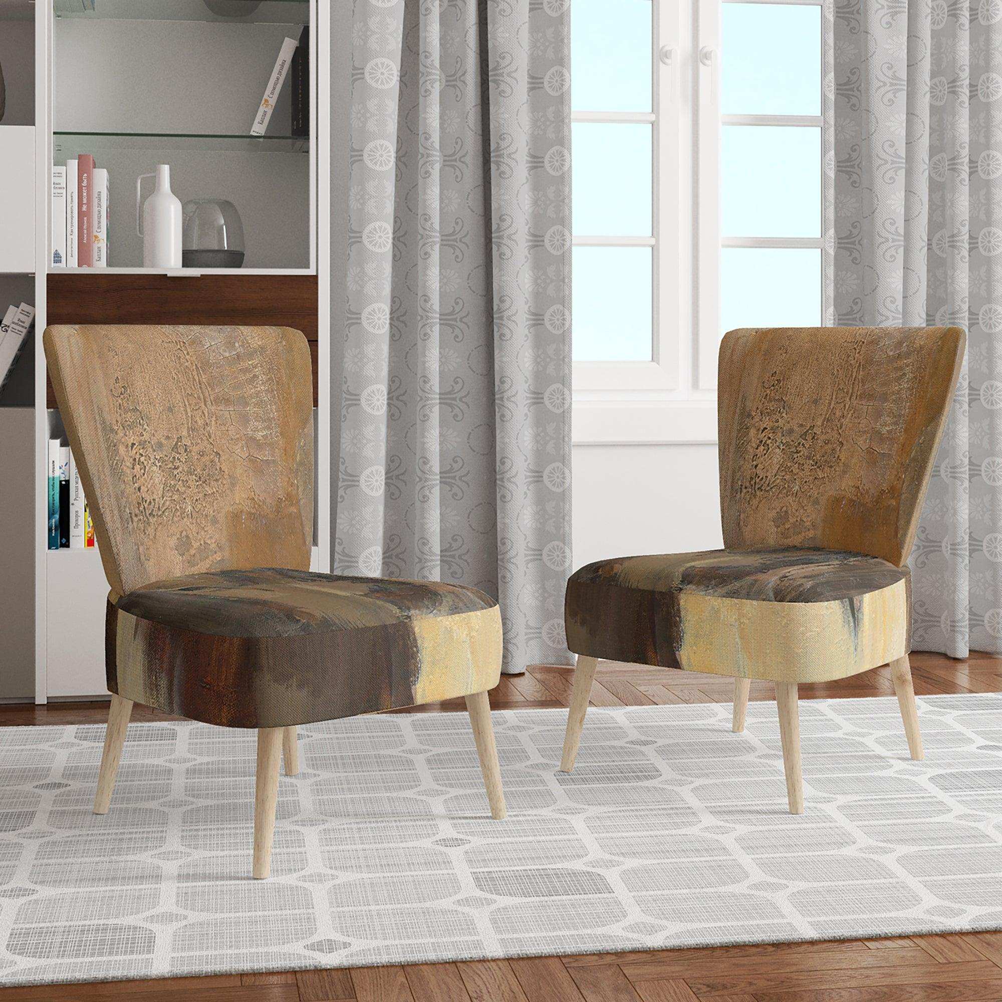 Into the Wild Gold Buffalo Modern Farmhouse Accent Chair