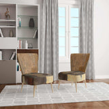 Into the Wild Gold Buffalo Modern Farmhouse Accent Chair