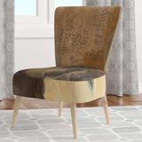 Into the Wild Gold Buffalo Modern Farmhouse Accent Chair