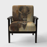 Into the Wild Gold Buffalo Modern Farmhouse Accent Chair