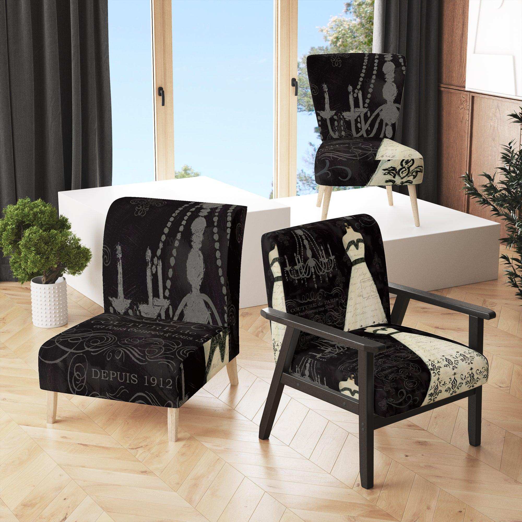 French Couture II Fashion Accent Chair