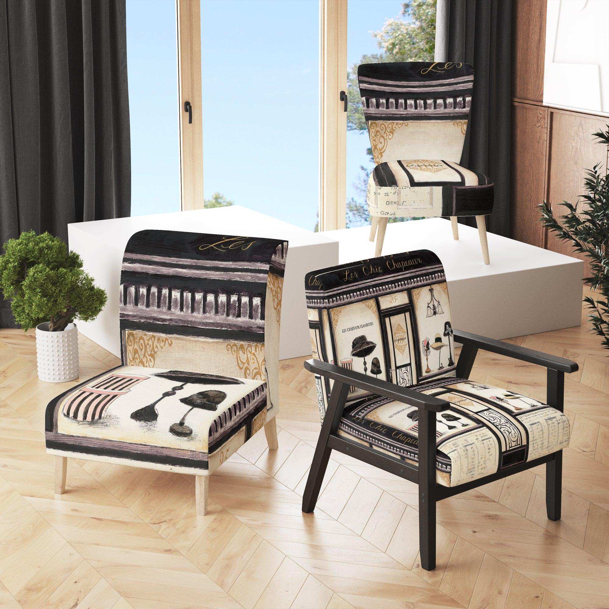 Les Chic Chapeaux French Fashion Fashion Accent Chair