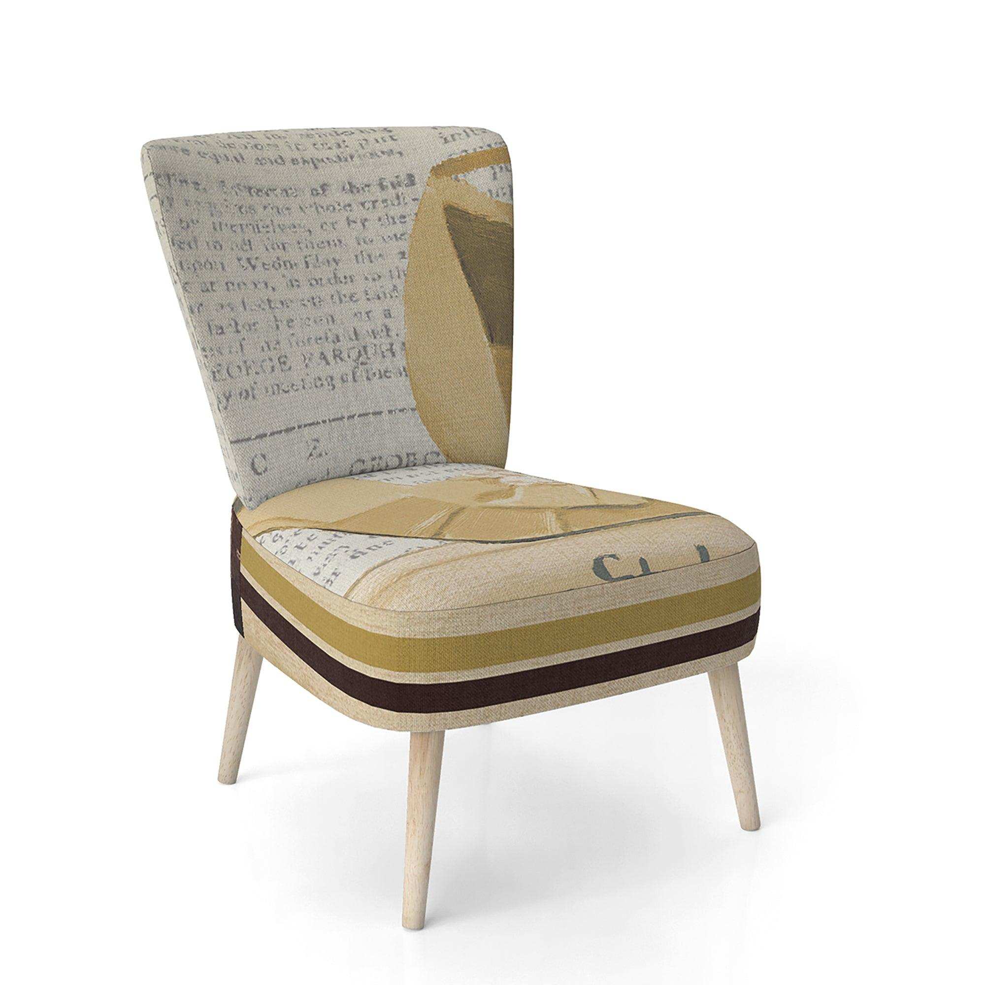 Gold Fashion High Hells III Glam Accent Chair