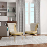 Gold Fashion High Hells III Glam Accent Chair