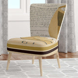 Gold Fashion High Hells III Glam Accent Chair