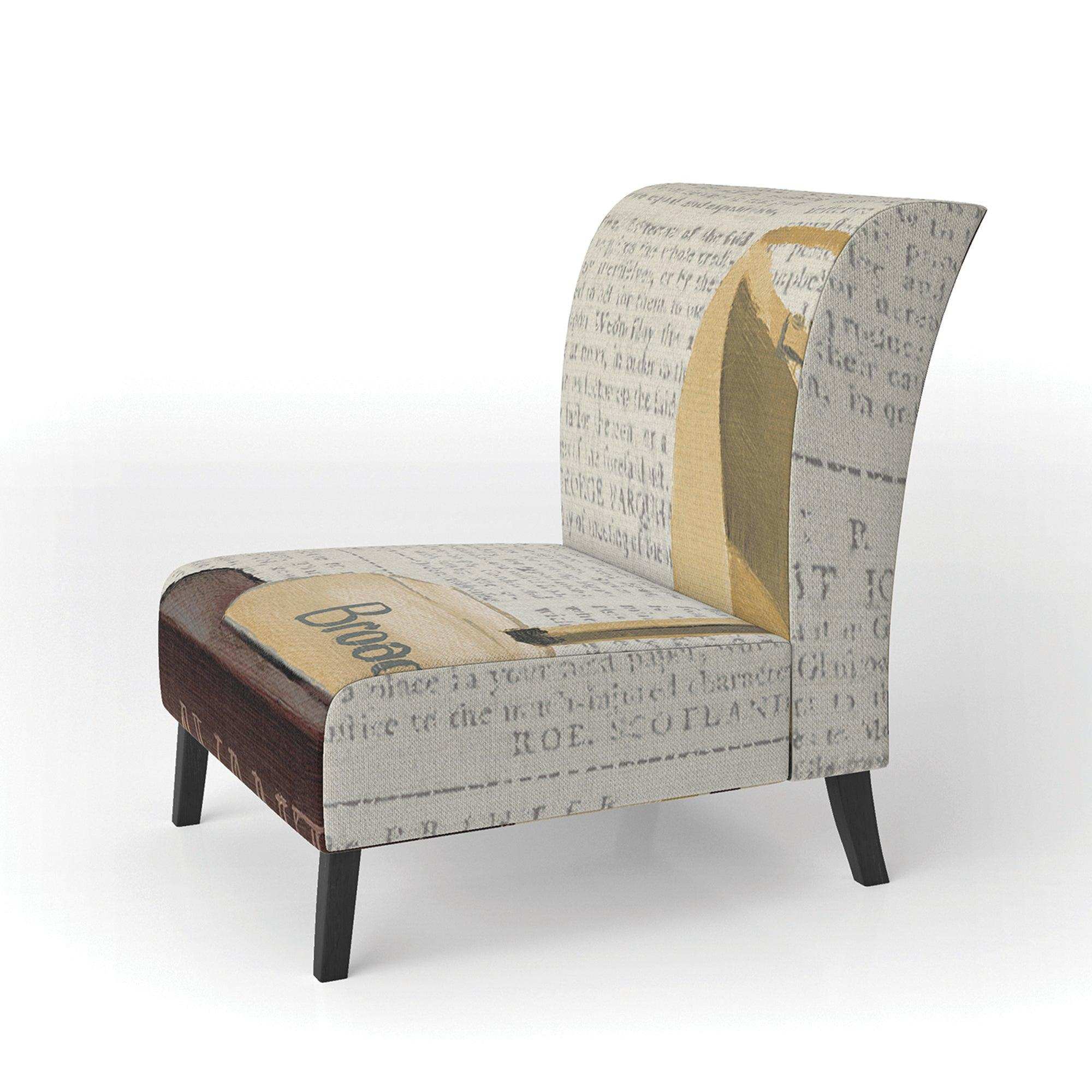 Gold Fashion High Hells III Glam Accent Chair