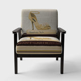 Gold Fashion High Hells III Glam Accent Chair