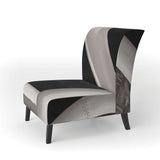 Travel by Air Grey Plane Vintage Transportati Accent Chair