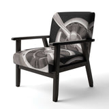 Travel by Air Grey Plane Vintage Transportati Accent Chair