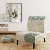 Seastar and Blue Sea Shell II Nautical & Coastal Accent Chair