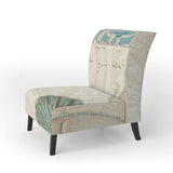 Seastar and Blue Sea Shell II Nautical & Coastal Accent Chair