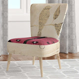 Red Farmhouse Butterfly Farmhouse Accent Chair