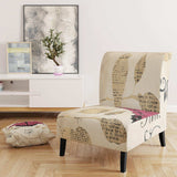 Red Farmhouse Butterfly Farmhouse Accent Chair