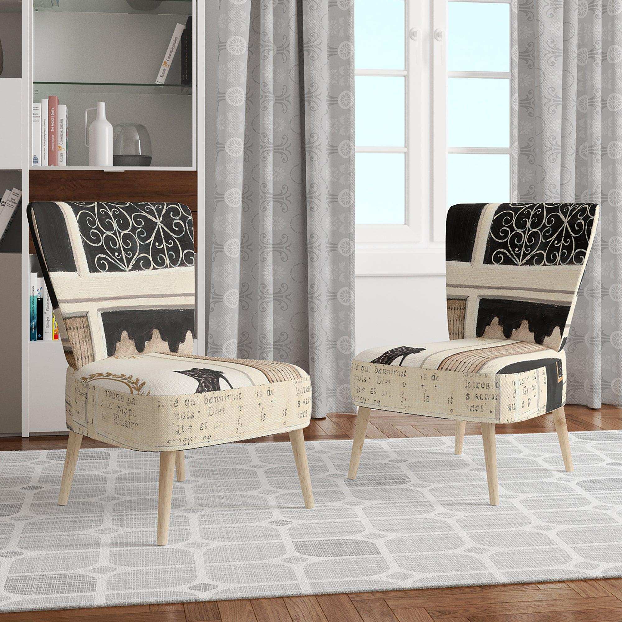 Paris Diva Shoes Painting Fashion Accent Chair