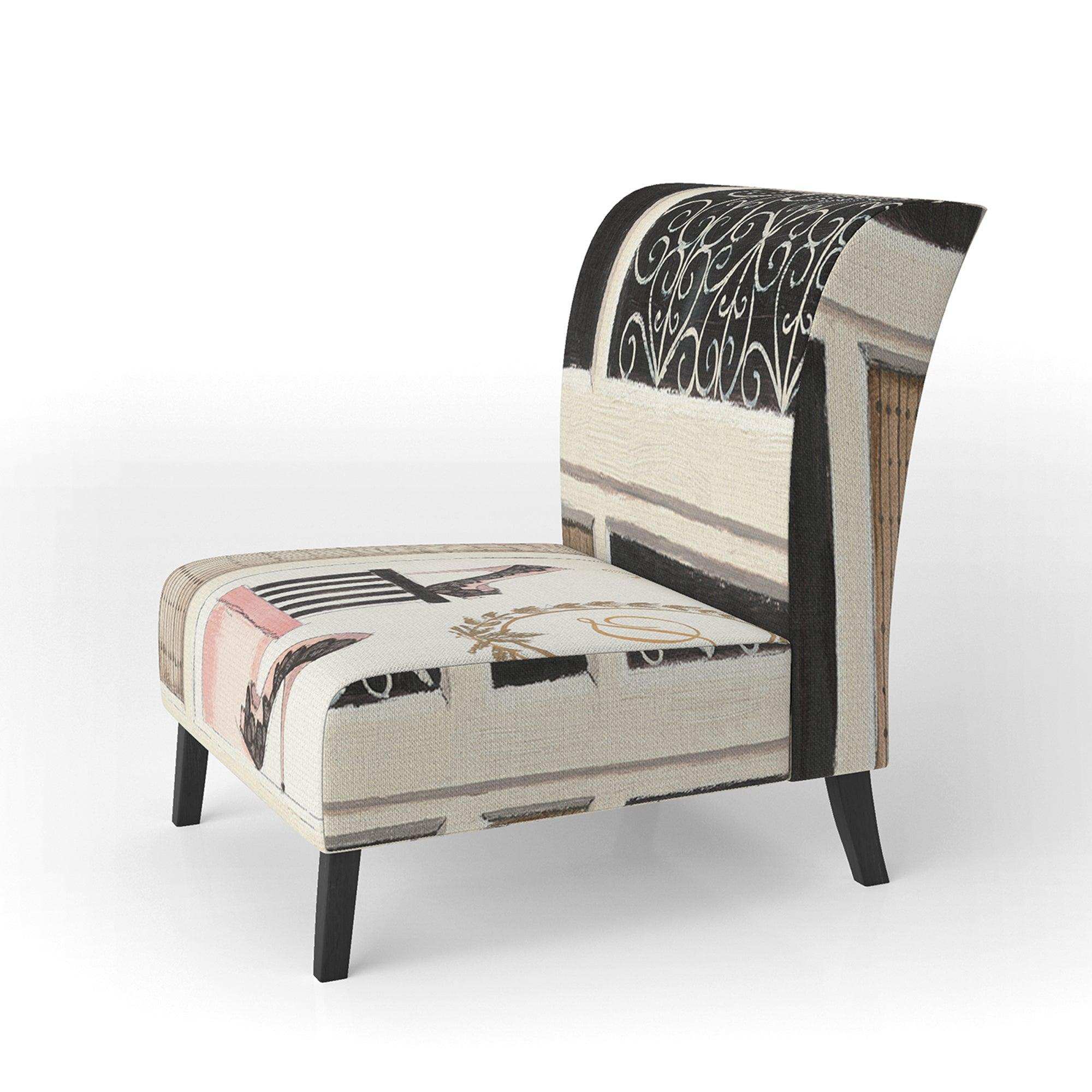 Paris Diva Shoes Painting Fashion Accent Chair