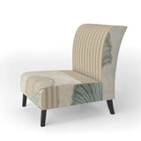 Beach Treasures Collage I Traditional Accent Chair