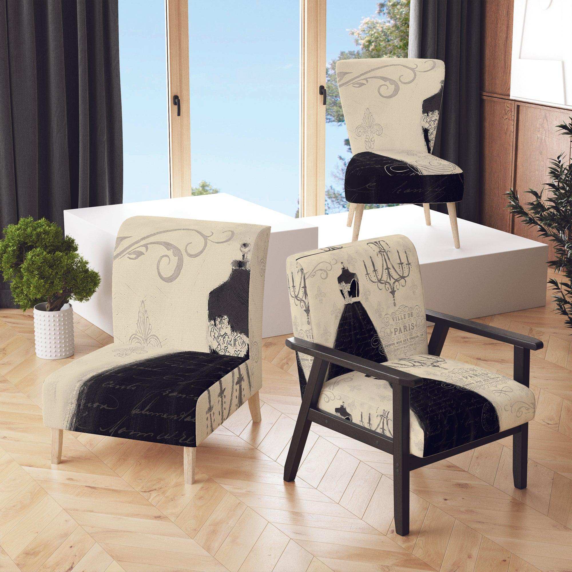 French chandeliers Couture IV Fashion Accent Chair