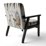 French Bicycle Flea Market II Vintage Transportati Accent Chair