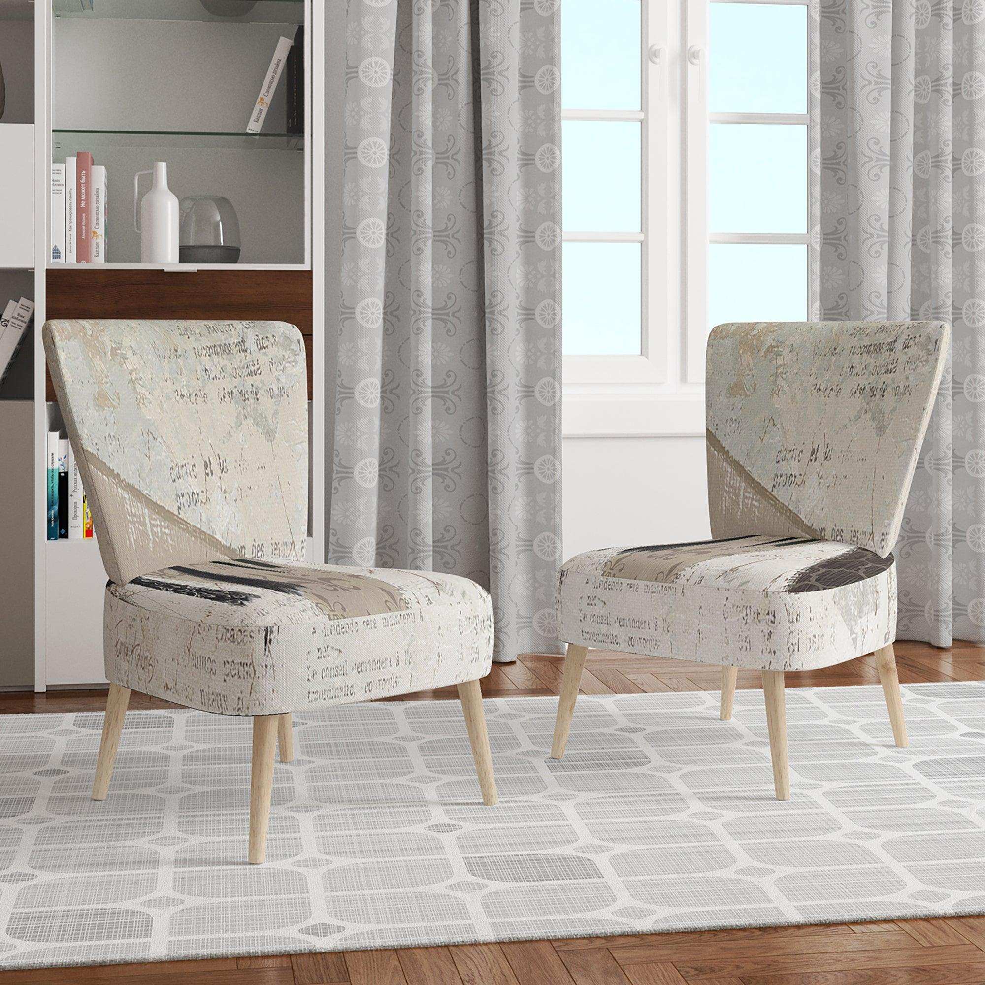 French Bird Flea Market III Farmhouse Accent Chair