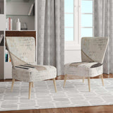 French Bird Flea Market III Farmhouse Accent Chair