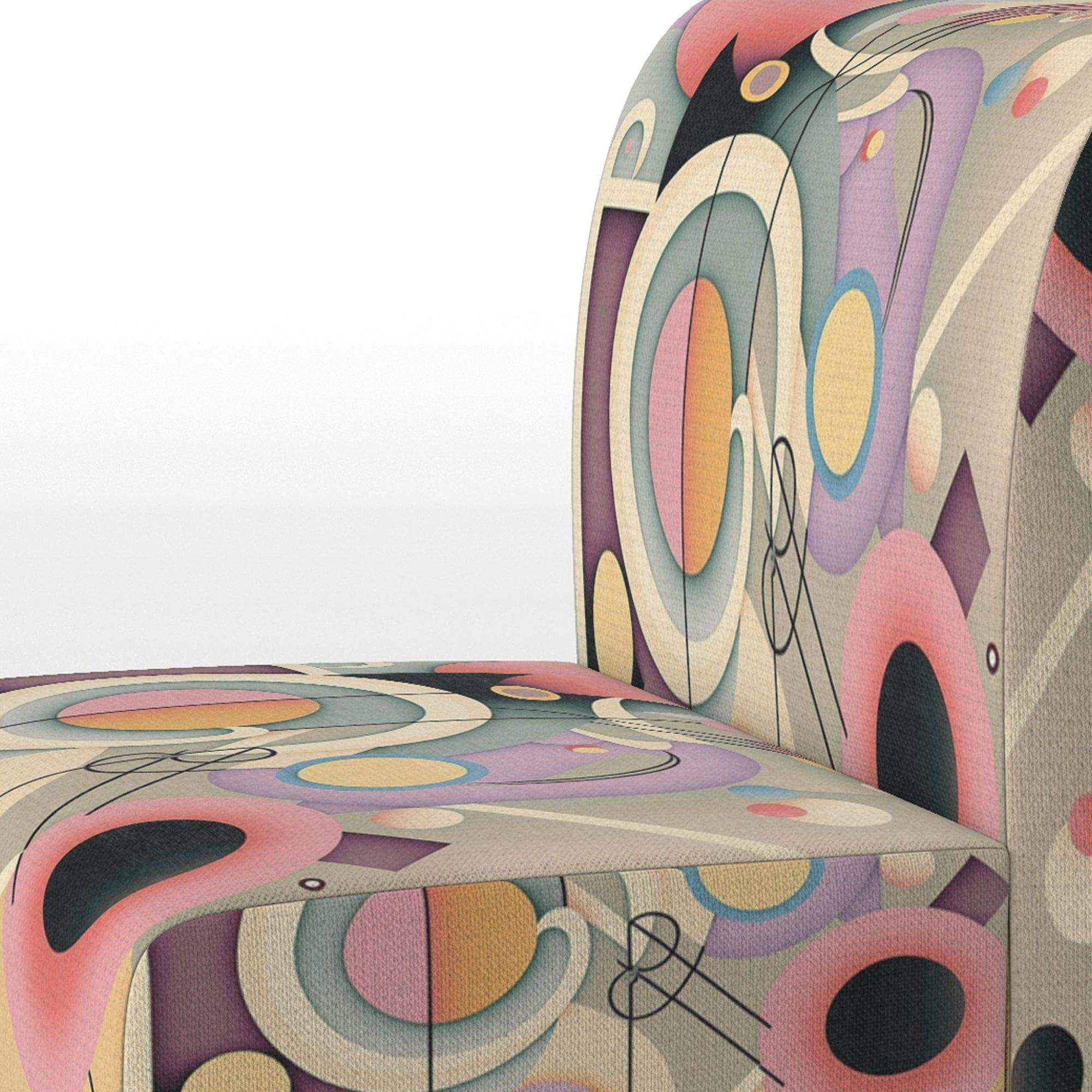 Pastel Art Deco IV- Upholstered Accent Chair