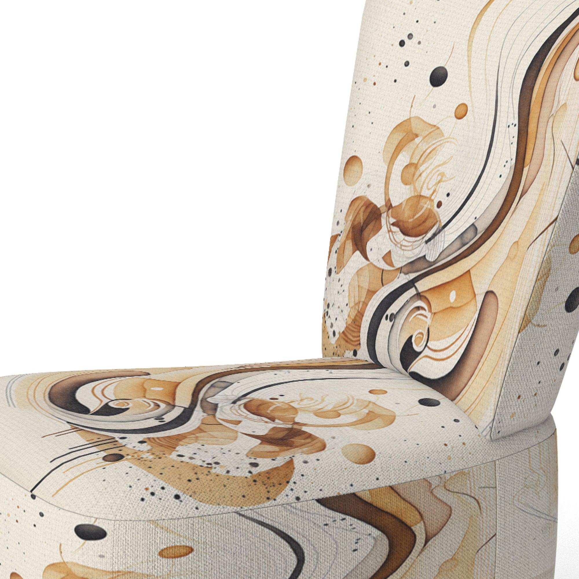 Brown And Black Movement IV- Upholstered Accent Chair