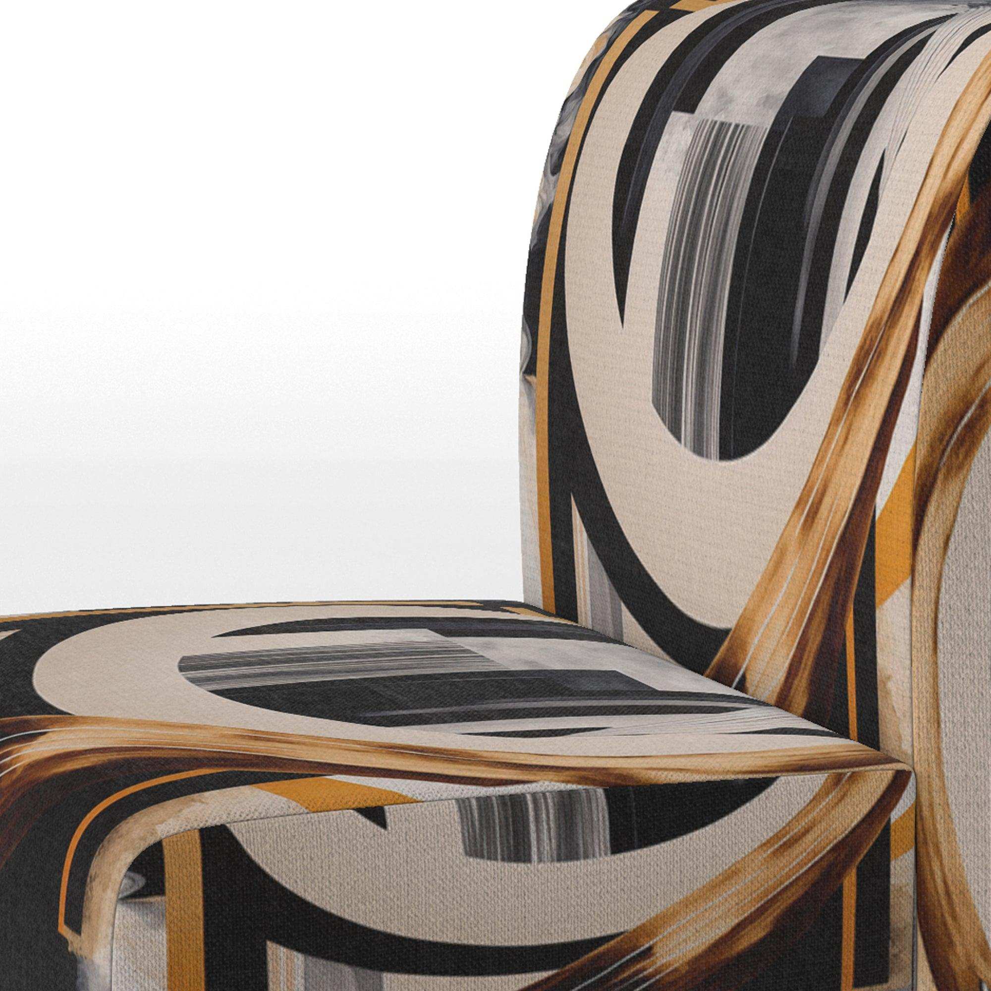 Gold Touch Art Deco I- Upholstered Accent Chair