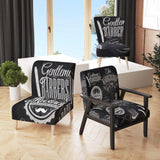 Set Barbershop Mid-Century Accent Chair